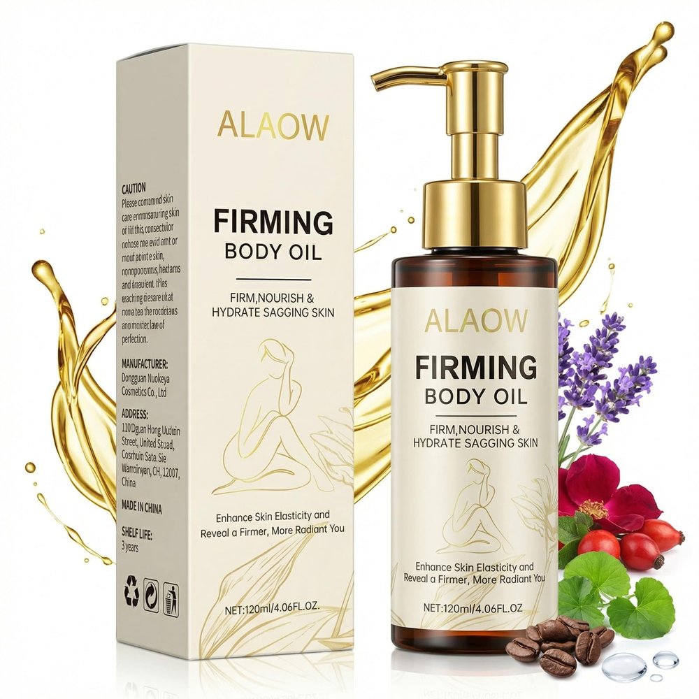 Firming Body Oil for Crepe Skin - After Shower Oil for Women, Tightening & Hydrating Treatment for Arms, Legs, Stomach & Body, Natural Formula for Dry Skin, Lightweight & Non-GreasyPack of 1