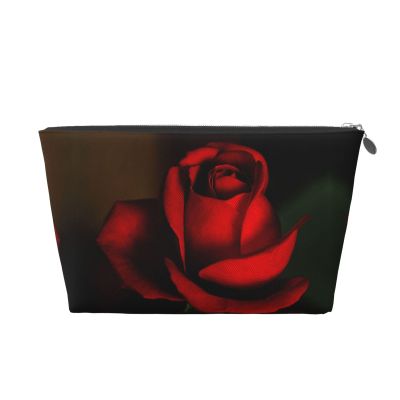 HDAODNM Rose Makeup Bag Flower Cosmetic Bag for Women Cute Toiletry Bag Cute Gym Bag
