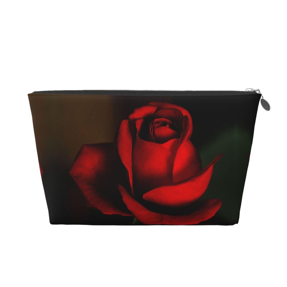 HDAODNM Rose Makeup Bag Flower Cosmetic Bag for Women Cute Toiletry Bag Cute Gym Bag