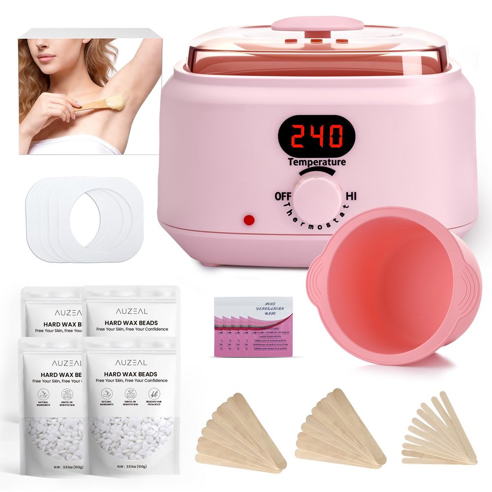 AUZEAL Digital Waxing Warmer For Women, 500ml At Home Waxing Kit