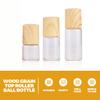 PRETYZOOM 10pcs 3ml Essential Oil Roller Bottles with Glass, Stainless Steel Balls, Wood Grain Caps, Refillable Perfume Bottles for Travel and Aromatherapy view 3