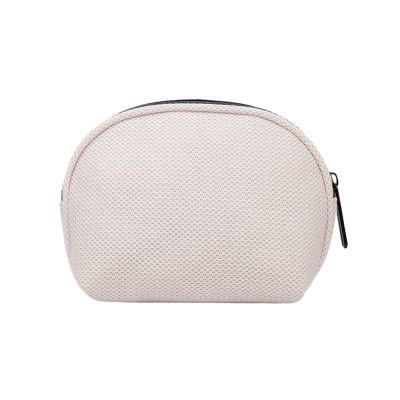 kinganrun Make up bags, travel cosmetic bag, fabric cosmetic toiletry bags, compact and portable semi-circle clutch bag
