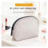 kinganrun Make up bags, travel cosmetic bag, fabric cosmetic toiletry bags, compact and portable semi-circle clutch bag view 3