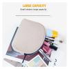 kinganrun Make up bags, travel cosmetic bag, fabric cosmetic toiletry bags, compact and portable semi-circle clutch bag view 4
