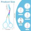 Eyebrow Trimmer Scissor with Comb, Curved Eyebrow Scissor view 2