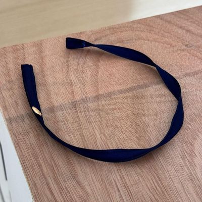 Retro spiral headband design sense pressure hair wash face versatile temperament (dark blue)