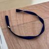 Retro spiral headband design sense pressure hair wash face versatile temperament (dark blue) view 1