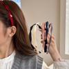 Retro spiral headband design sense pressure hair wash face versatile temperament (dark blue) view 2