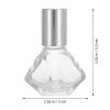 TEHAUX 12pcs 8ml Glass Essential Oil Roll-on Bottles Refillable Perfume Bottle Kit with Silver Cap and Stainless Steel Roller Ball for Travel and Aromatherapy Use view 2