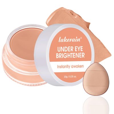 Under Eye Concealer & Brightener - Hydrating Color Corrector for Dark Circles, Lightweight Cream with Shea Butter, Smooth Blendable Full Coverage, Under Eye Cream for Women(Warm Nude)