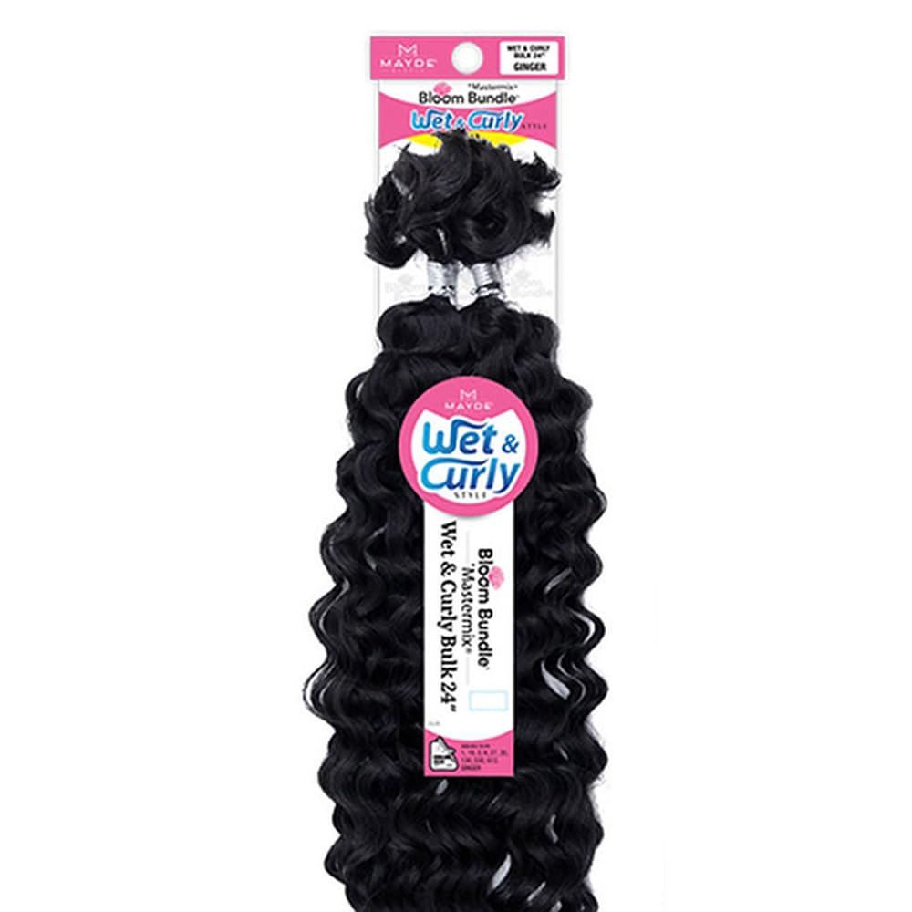 Mayde beauty Mastermix hair_Wet & Curly Bulk 24" Bloom Bundle (2 - Dark Brown)