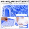 Shower Foot Scrubber Mat 21.3" x 14", Extra Large Silicone Foot Cleaner view 3