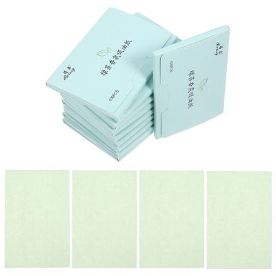 LIFKOME Oil Absorbing Facial Blotting Paper 1000pcs 10 Boxes Natural Green Tea Scented Oil Control Sheets for Oily Skin Care and Makeup Touch-up