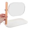 VICASKY Oval Swivel Vanity Mirror with Storage Tray Compact Oval Desktop Makeup Mirror for Bedroom and Office for Daily and Professional Use view 4