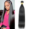 One Bundle Straight Human Hair 100g/Pack 24 Inch 12A Unprocessed Black Double Weft Quick Wave Extensions for Women view 1