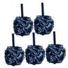 DOITOOL 5pcs Charcoal Gradient Black Bath Loofahs 60g Soft Exfoliating Shower Poufs for Travel and Household Bathing view 1