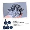 DOITOOL 5pcs Charcoal Gradient Black Bath Loofahs 60g Soft Exfoliating Shower Poufs for Travel and Household Bathing view 3