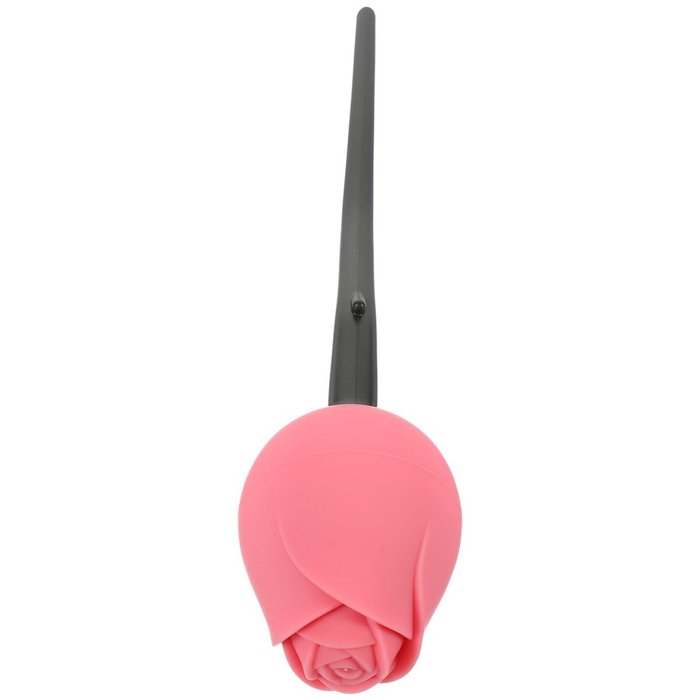CLISPEED Rose Foundation Brush with Lid, Soft Bristles Seamless Face Makeup Brush for Women, Portable Beauty Tool for Liquid and Powder Foundation Application
