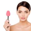 CLISPEED Rose Foundation Brush with Lid, Soft Bristles Seamless Face Makeup Brush for Women, Portable Beauty Tool for Liquid and Powder Foundation Application view 4