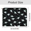 FOSKERV Travel Makeup Bag, Large Capacity Cosmetic Bags Washable, Women's Reusable Beauty Toiletry Pouch for Travel, Daily Use, Cute Stingrays Sea Animals Blue Stingray view 2