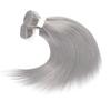Xddnamei 300g Human Hair Bundles Sliver Grey Straight Wave Bundles Human Hair 22 24 26 inch Inch 12A Unprocessed Brazilian Sewn In Quick Weave for Black Women view 3