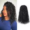 Toyotress Deep Wave Locs Crochet Hair - 14 Inch 8 Packs Curly Faux Locs Crochet Hair, Natural Black Ocean Wave Locs Pre-Looped Short Soft Locs Braiding Hair (14 Inch, 1B-8P) view 1