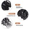 Toyotress Deep Wave Locs Crochet Hair - 14 Inch 8 Packs Curly Faux Locs Crochet Hair, Natural Black Ocean Wave Locs Pre-Looped Short Soft Locs Braiding Hair (14 Inch, 1B-8P) view 4