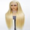 Stybee 34 Inch 13x6 Hd Lace Front Wigs Human Hair 200% Density Straight Blonde Lace Front Wigs Human Hair Real Virgin Hair Easy to Bleach and Dye No Bad Smell True Length Longer Lifespan Pre-Plucked view 1