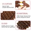 Giginger 30 Dark Brown Deep Braiding Human Hair 2 Bundles Per 50g 24 Inch Braiding Hair No Weft Brazilian Virgin Deep Curly Human Hair Braiding for Boho Braids view 3