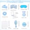 Suncalla 54 Pcs Spa Sleepover Party Supplies Include Bow Headband Eye Mask Bath Towel Scrunchies Hair Clip Comb Powder Puff Mirror Gift Bags for Women Girls Slumber Party Favors (Sky Blue) view 3