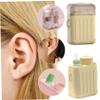 Nuiorfty Ear Hole Cleaner, 240PCS Minty Piercing Cleaner Floss with Gentle Solution, Neutralize Odors Remove Piercing Cleaning Kit for Women Men Beige view 2