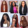 Giginger P4/27 Deep Braiding Human Hair 2 Bundles 50g Sub 100g 22 Inch Braiding Hair No Weft Brazilian Virgin Deep Curly Human Hair Braiding for Boho Braids view 4