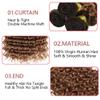 Giginger 3 Bundles Human Hair 300g 14 16 18 Inch Color 30 Dark Brown Deep Wave Bundles Human Hair Weave Unprocessed Quick Weave Bundles Hair for Black Women view 3