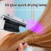 Zyyini V Light Hair Extension Light Kit, 6W 395nm Rechargeable 3000MAH Handheld Hair Extension Lamp Portable LED Fast Curing Wig Glue Lamp for Home Salons DIY Hairstyle view 2
