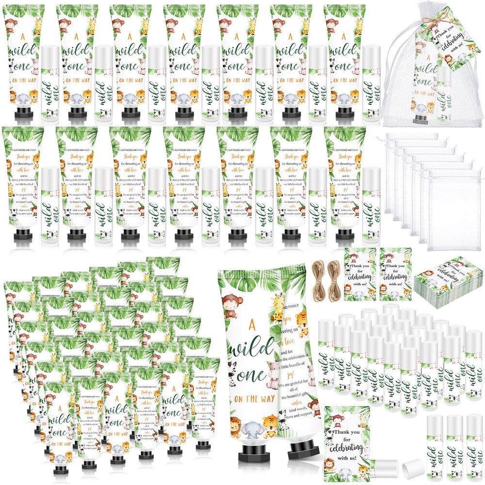 Dimsile Baby Shower, 50 Pcs, Forest Animals