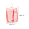 LOORGVEL Asian Eyelash Curler for Asian Eyes 2pcs Portable Peach Pink Eyelash Curlers Lash Applicator Tool for Beginners Curl Makeup Accessory view 2