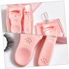 LOORGVEL Asian Eyelash Curler for Asian Eyes 2pcs Portable Peach Pink Eyelash Curlers Lash Applicator Tool for Beginners Curl Makeup Accessory view 3