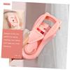 LOORGVEL Asian Eyelash Curler for Asian Eyes 2pcs Portable Peach Pink Eyelash Curlers Lash Applicator Tool for Beginners Curl Makeup Accessory view 4