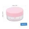 SOIMISS 100pcs Pink 10g Capacity Plastic Cosmetic Cream Jars with Lids Portable Travel Storage Containers for Makeup and Skincare Samples view 2