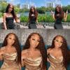 #4 Brown Bundles Human Hair Deep Wave Bundles 32 34 Inch Human Hair Weave 2 Bundle Unprocessed Brazilian Virgin Hair Chocolate Deep Wave Human Hair Extensions 100g/PC view 2