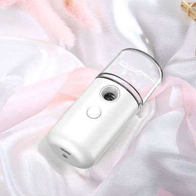 Estink Nano Facial Mist Sprayer, ABS Housing Portable Hydration Device, Mini Face Humidifier for Instant Relief (White)