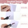 100 Sheets Disposable Nail Art Palette Paper, 2 Sizes Makeup Mixing Palette, Nail Mixing Palette with Stainless Steel Stirring Rod for Gel Polish And Makeup, Portable for Home Salon And DIY view 3