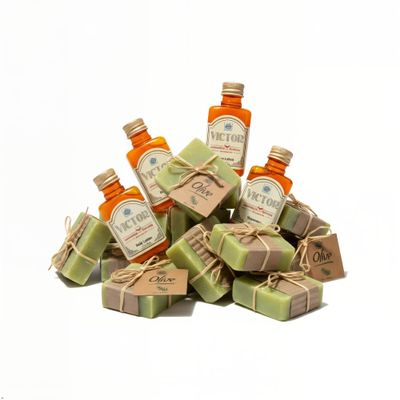 Roomsium Guest Bathroom Toiletries Bundle 170 Piece Hospitality Amenity Set with Shampoo, Conditioner, Shower Gel, Lotion & Hand-Wrapped Olive Oil Soaps for Hotels & Rentals