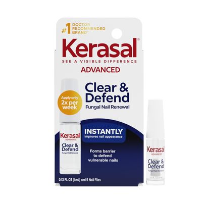 Kerasal Clear & Defend Nail Renewal, Better Looking Nails,0.33 oz + 5 Files