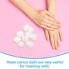 WRITWAA Pure White Cotton Balls for Makeup Removal and Gel Polish, Absorbent Disposable 500g Soft Cotton for Nails and Facial Cleansing, Suitable for Home and Salon Use view 3