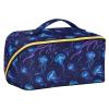 OSYWENRY Jellyfish Flowing Ribbons Large Capacity Makeup Bag for Women Girls, Travel Cosmetic Organizer with Divider & Handle, Portable Toiletry Bag view 2