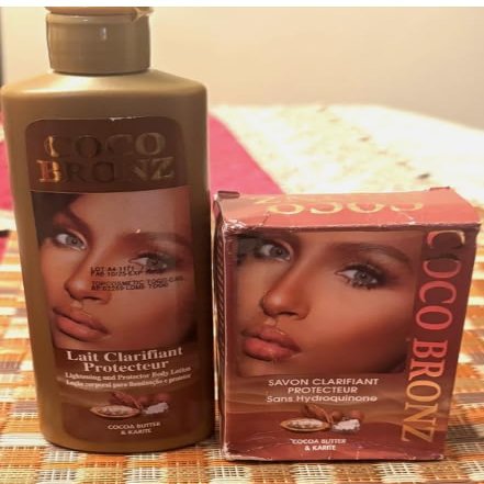 COCO BRONZ BAR SOAP180GR AND LOTION 250ML SET onestopafricanshop-latifas-jewelry-clothes.com