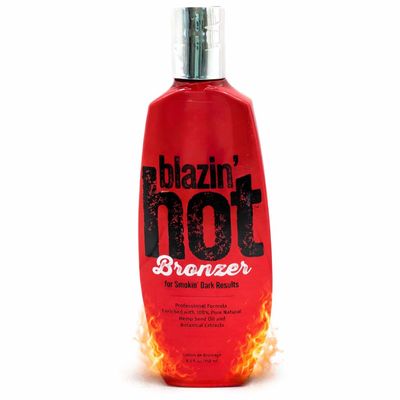 Blazin' Hot Tingle Bronzer Tanning Bed Lotion Sizzling Indoor & Outdoor Heated Tan Accelerator 8.5 fl oz