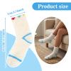 3 Pairs Aloe Socks Moisturizing Socks Overnight for Dry Cracked Feet, Cute Fuzzy Aloe Infused Sock Spa Sock for Women, Non Slip Coral Fleece for Softening, Care After Pedicure view 2