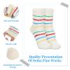 3 Pairs Aloe Socks Moisturizing Socks Overnight for Dry Cracked Feet, Cute Fuzzy Aloe Infused Sock Spa Sock for Women, Non Slip Coral Fleece for Softening, Care After Pedicure view 3